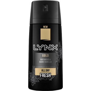 oud wood and dark vanilla lynx deodorant body spray 200ml